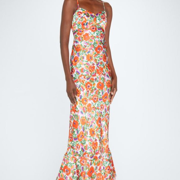 Saloni Mimi B Satin Dress- FINAL PRICE DROP! - Picture 1 of 3